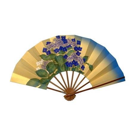 紫陽花(9寸5分/ゴールド地)