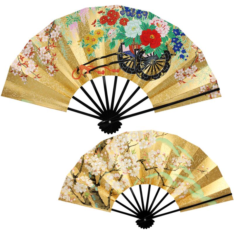 花車/丘桜(9寸5分　もみ金地)