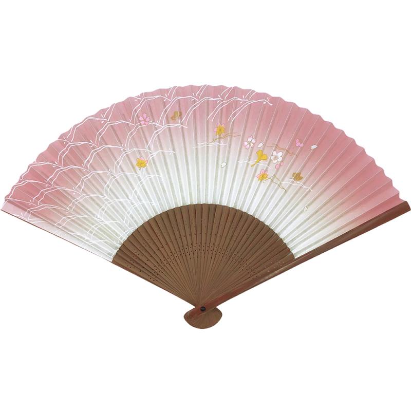 白松葉に吹寄せ　[婦人扇子]