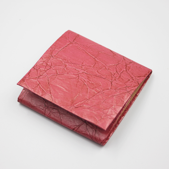 かさね/コインケース 桜桃色(無地)