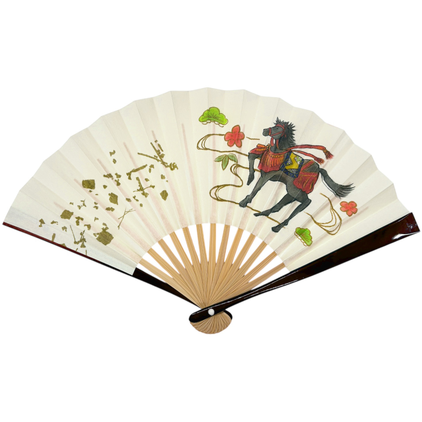 【5寸 干支扇子-午】飾午