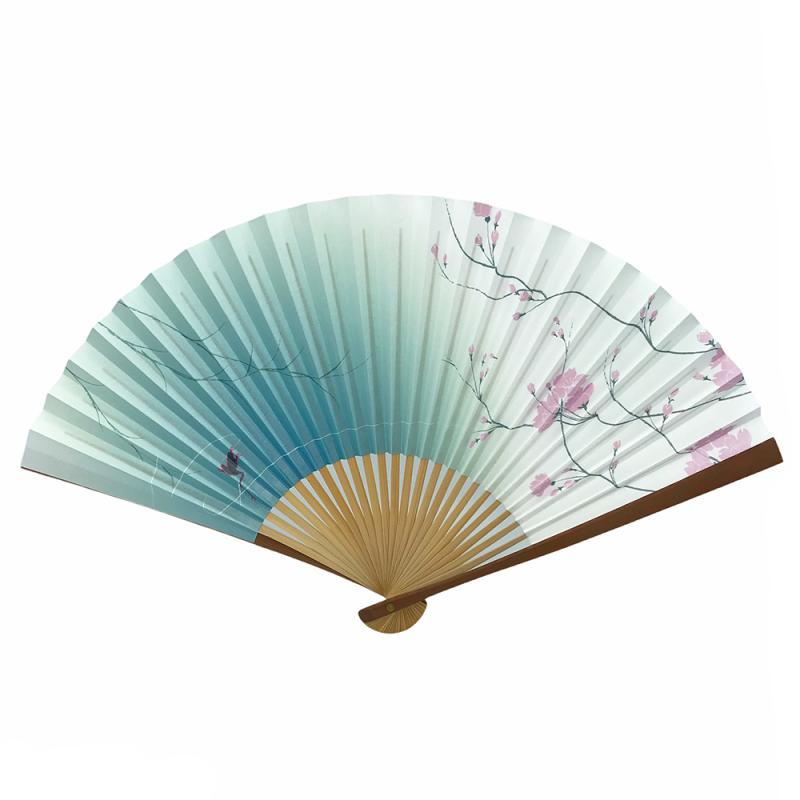 漆喰扇子　麗ら蛙　7寸5分