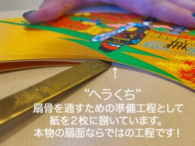 【発売記念価格】chitose(ちとせ)　 吉祥末廣　京扇子地紙5枚セット　お手紙　　カード