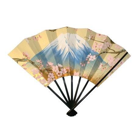 九寸　ゴールド地　富士桜