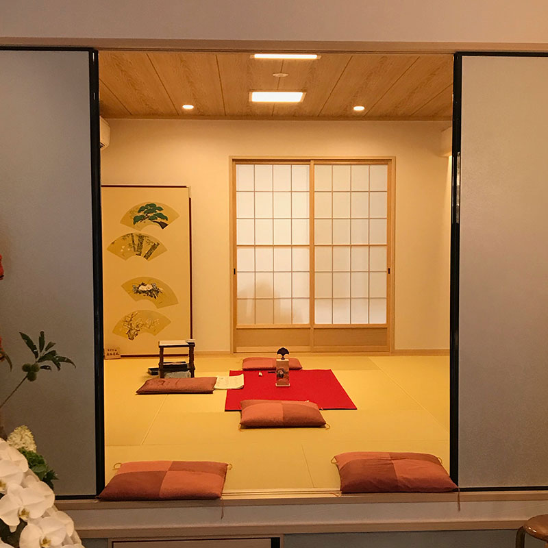 店内のお座敷